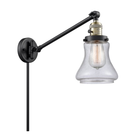 A large image of the Innovations Lighting 237 Bellmont Black / Antique Brass / Seedy