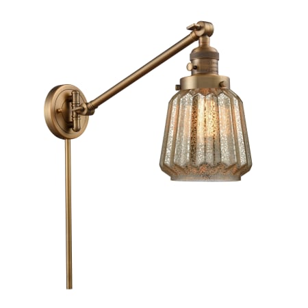 A large image of the Innovations Lighting 237 Chatham Brushed Brass / Mercury