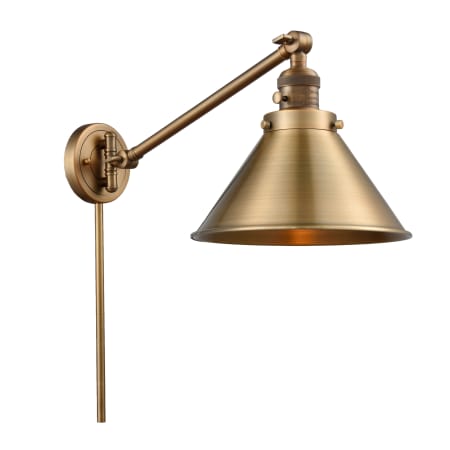 A large image of the Innovations Lighting 237 Briarcliff Brushed Brass / Metal