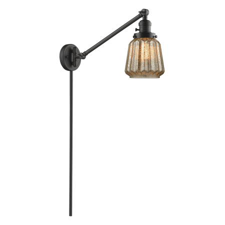 A large image of the Innovations Lighting 237 Chatham Oiled Rubbed Bronze / Mercury Fluted