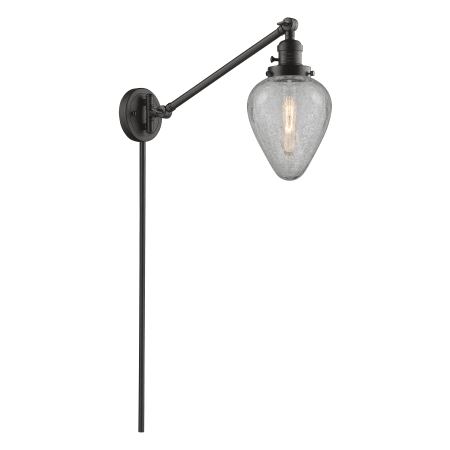 A large image of the Innovations Lighting 237 Geneseo Oiled Rubbed Bronze / Clear Crackle