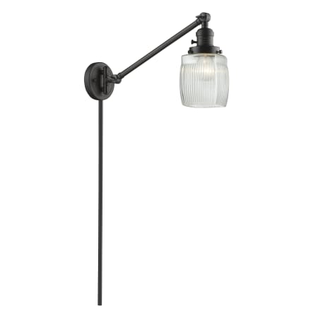 A large image of the Innovations Lighting 237 Colton Oil Rubbed Bronze / Clear Halophane