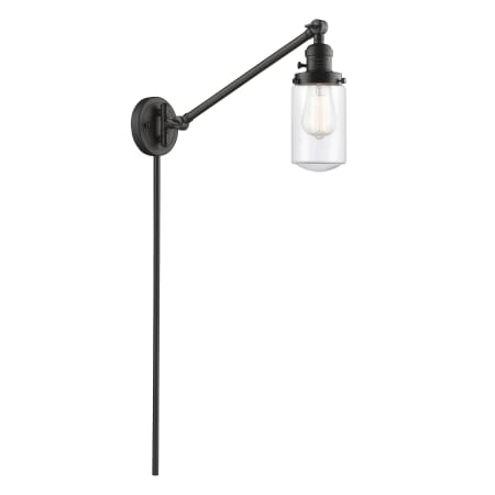 A large image of the Innovations Lighting 237 Dover Oil Rubbed Bronze / Clear