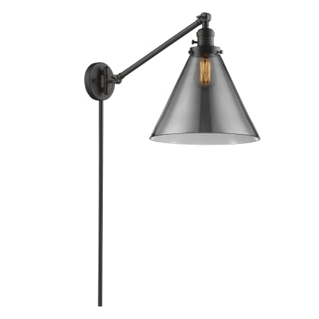 A large image of the Innovations Lighting 237 X-Large Cone Oil Rubbed Bronze / Smoked