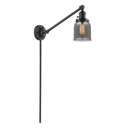 A large image of the Innovations Lighting 237 Small Bell Oiled Rubbed Bronze / Smoked
