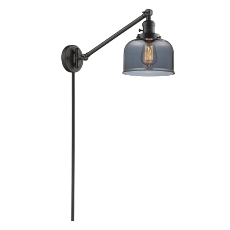 A large image of the Innovations Lighting 237 Large Bell Oiled Rubbed Bronze / Smoked