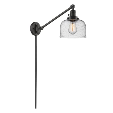 A large image of the Innovations Lighting 237 Large Bell Oiled Rubbed Bronze / Seedy
