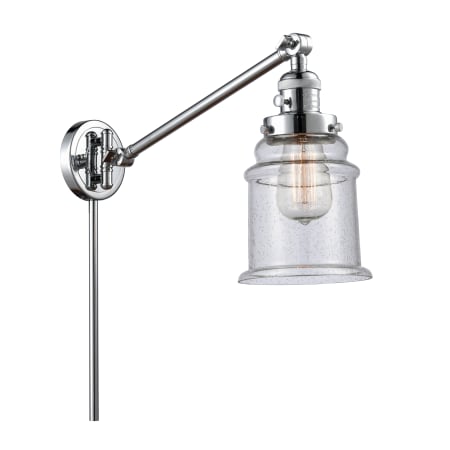 A large image of the Innovations Lighting 237 Canton Polished Chrome / Seedy