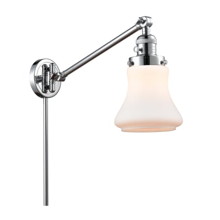 A large image of the Innovations Lighting 237 Bellmont Polished Chrome / Matte White