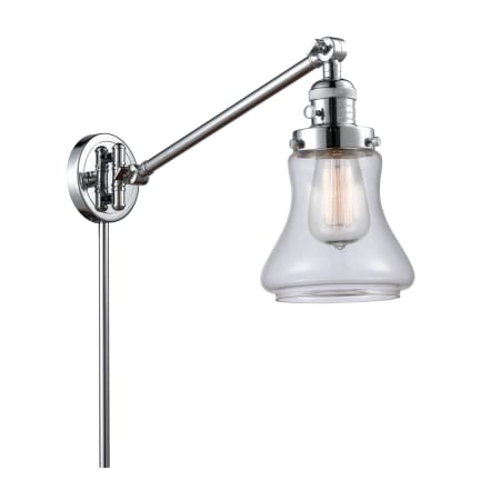 A large image of the Innovations Lighting 237 Bellmont Polished Chrome / Clear