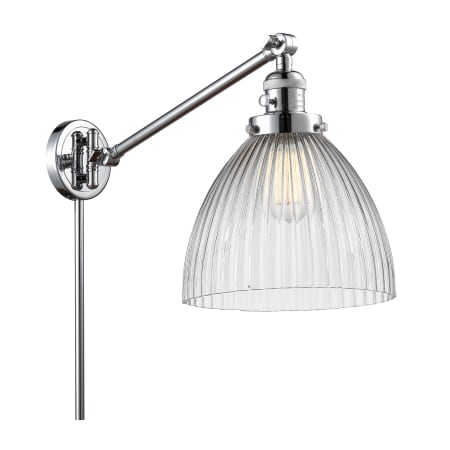 A large image of the Innovations Lighting 237 Seneca Falls Polished Chrome / Clear