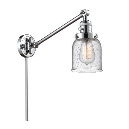 A large image of the Innovations Lighting 237 Small Bell Polished Chrome / Seedy