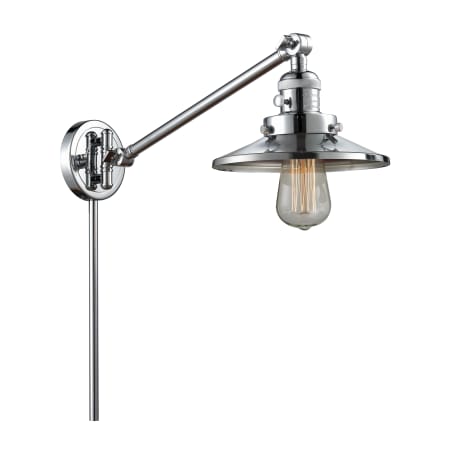 A large image of the Innovations Lighting 237 Railroad Polished Chrome / Metal