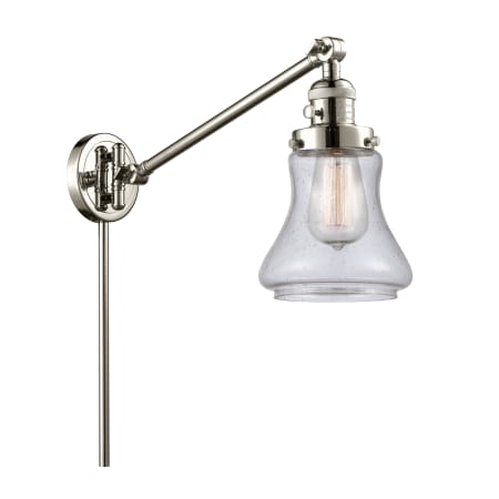 A large image of the Innovations Lighting 237 Bellmont Polished Nickel / Seedy
