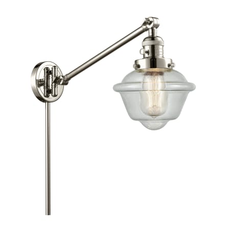 A large image of the Innovations Lighting 237 Small Oxford Polished Nickel / Seedy