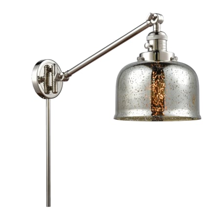 A large image of the Innovations Lighting 237 Large Bell Polished Nickel / Silver Plated Mercury