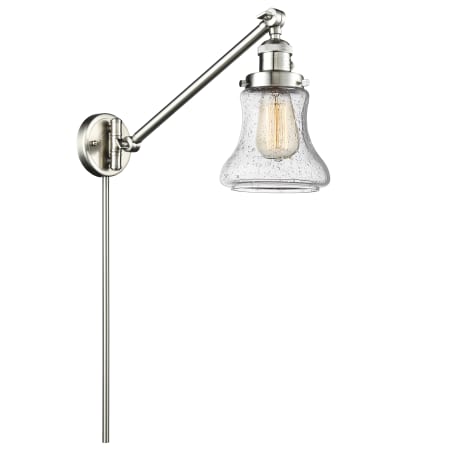 A large image of the Innovations Lighting 237 Bellmont Satin Brushed Nickel / Seedy