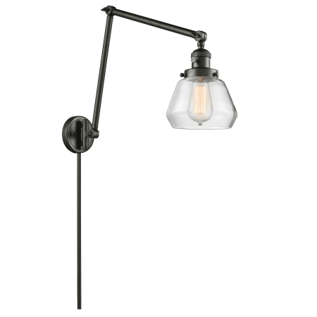 A large image of the Innovations Lighting 238 Fulton Oiled Rubbed Bronze / Clear