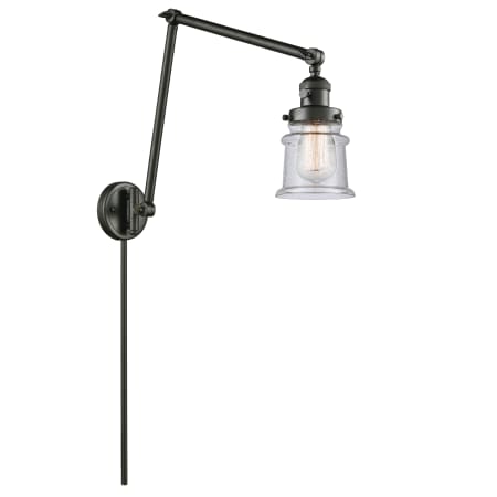 A large image of the Innovations Lighting 238 Small Canton Oil Rubbed Bronze / Seedy