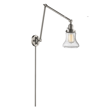 A large image of the Innovations Lighting 238 Bellmont Satin Brushed Nickel / Seedy