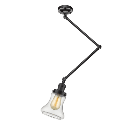 A large image of the Innovations Lighting 238C Canton Oiled Rubbed Bronze / Clear