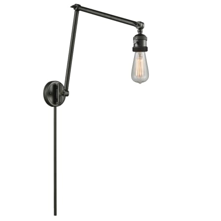 A large image of the Innovations Lighting 238NH Bare Bulb Oil Rubbed Bronze