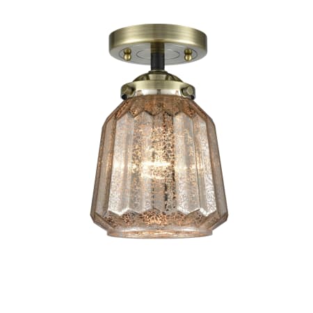 A large image of the Innovations Lighting 284 Chatham Black Antique Brass / Mercury