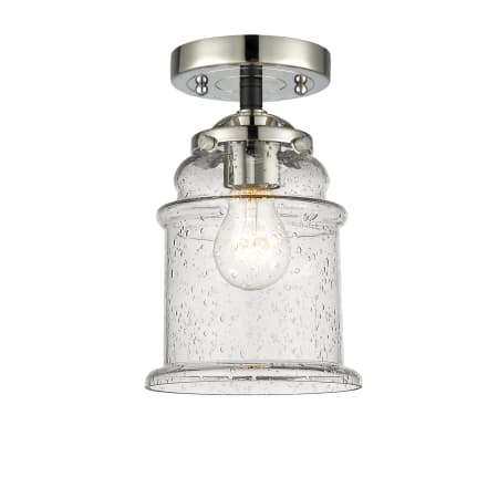 A large image of the Innovations Lighting 284 Canton Black Polished Nickel / Seedy