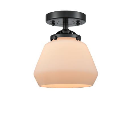 A large image of the Innovations Lighting 284 Fulton Oil Rubbed Bronze / Matte White