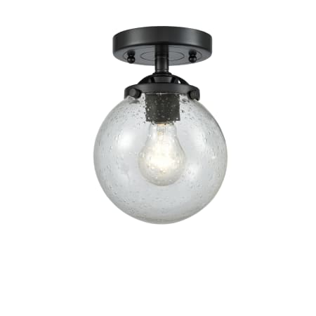 A large image of the Innovations Lighting 284-1C-6 Beacon Oil Rubbed Bronze / Seedy