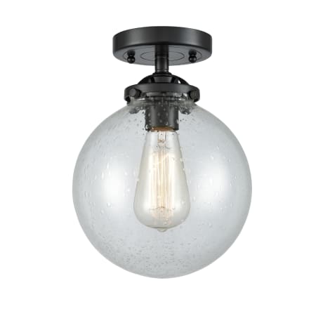 A large image of the Innovations Lighting 284-1C-8 Beacon Oil Rubbed Bronze / Seedy