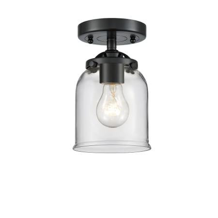 A large image of the Innovations Lighting 284 Small Bell Oil Rubbed Bronze / Clear