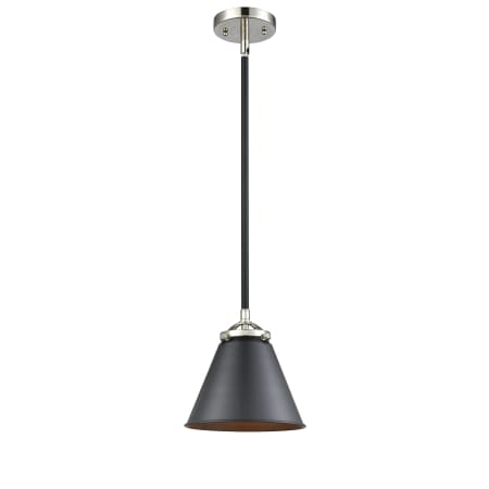 A large image of the Innovations Lighting 284-1S Appalachian Black Polished Nickel / Matte Black