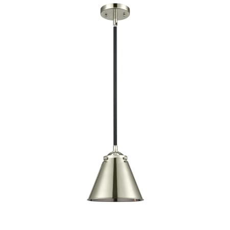 A large image of the Innovations Lighting 284-1S Appalachian Black Polished Nickel / Polished Nickel