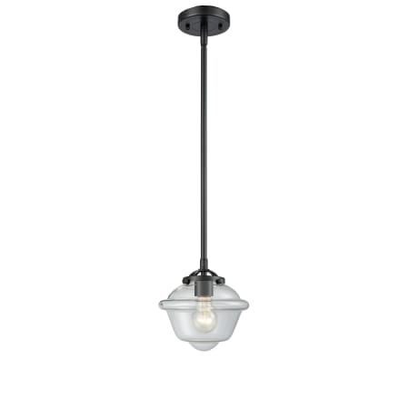 A large image of the Innovations Lighting 284-1S Small Oxford Oil Rubbed Bronze / Clear