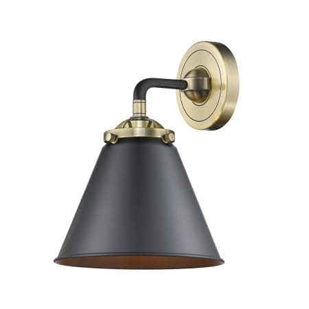 A large image of the Innovations Lighting 284-1W Appalachian Black Antique Brass / Matte Black
