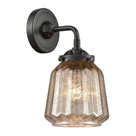 A large image of the Innovations Lighting 284-1W Chatham Oil Rubbed Bronze / Mercury
