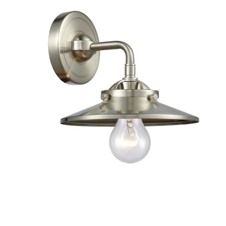 A large image of the Innovations Lighting 284-1W Railroad Brushed Satin Nickel