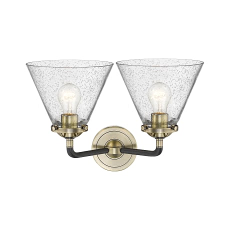 A large image of the Innovations Lighting 284-2W Large Cone Alternate View