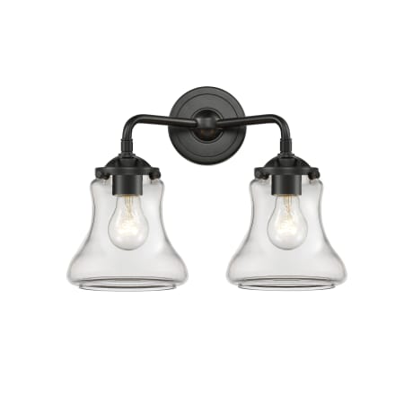 A large image of the Innovations Lighting 284-2W Bellmont Oil Rubbed Bronze / Clear