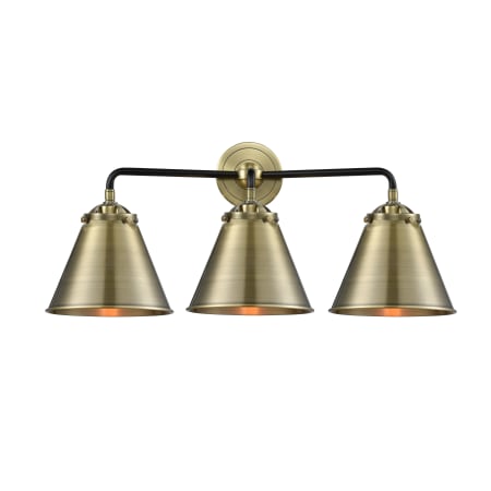 A large image of the Innovations Lighting 284-3W Appalachian Black Antique Brass