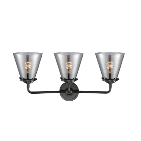 A large image of the Innovations Lighting 284-3W Small Cone Alternate View