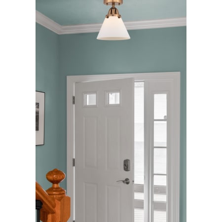 A large image of the Innovations Lighting 288-1C-10-8 Cone Semi-Flush Alternate Image