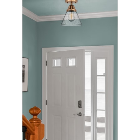 A large image of the Innovations Lighting 288-1C-10-8 Cone Semi-Flush Alternate Image