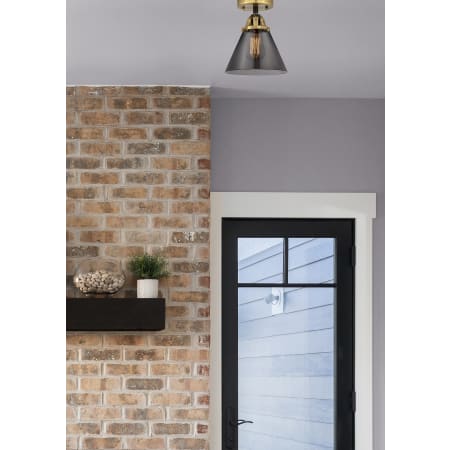 A large image of the Innovations Lighting 288-1C-10-8 Cone Semi-Flush Alternate Image