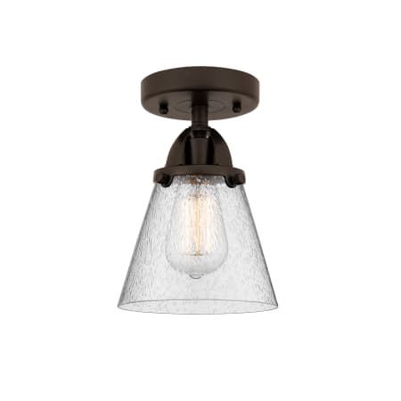 A large image of the Innovations Lighting 288-1C-9-6 Cone Semi-Flush Oil Rubbed Bronze / Seedy