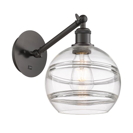 A large image of the Innovations Lighting 317-1W-10-8 Rochester Sconce Alternate Image