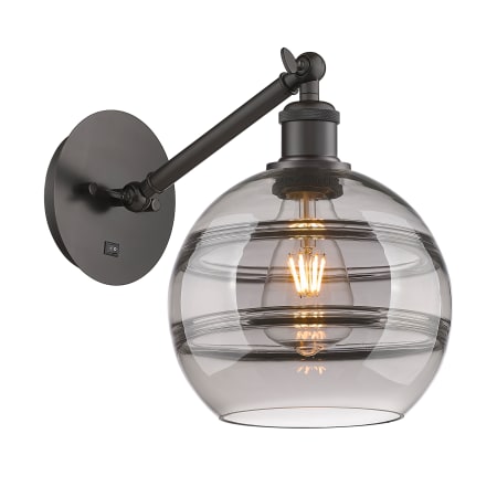 A large image of the Innovations Lighting 317-1W-10-8 Rochester Sconce Alternate Image