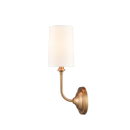 A large image of the Innovations Lighting 372-1W-16-5 Giselle Sconce Brushed Brass / Off-White