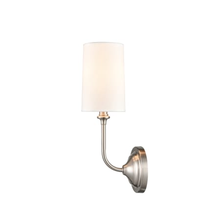 A large image of the Innovations Lighting 372-1W-16-5 Giselle Sconce Brushed Satin Nickel / Off-White